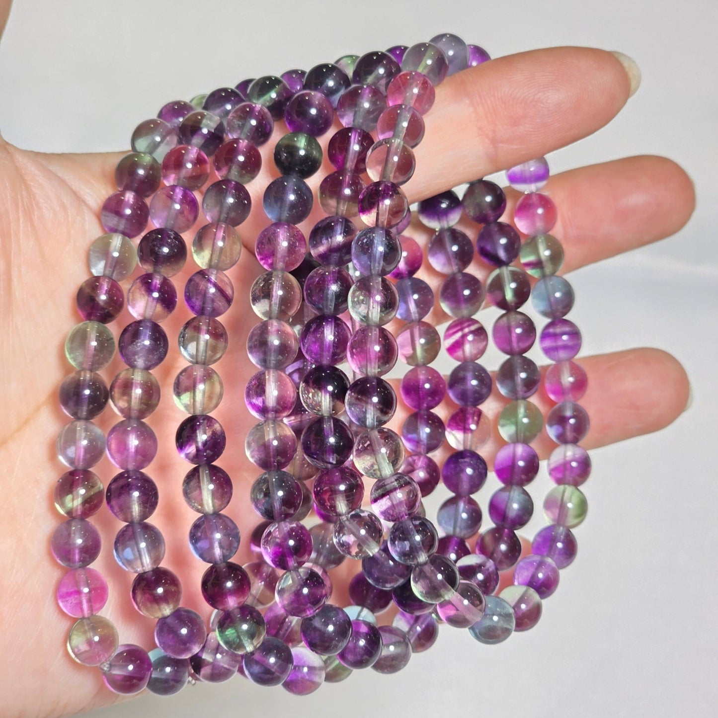 Colourful Fluorite Bracelets