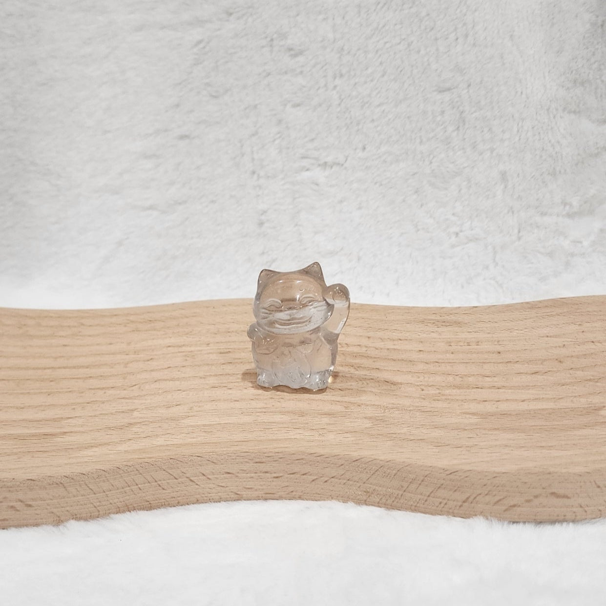 Smoky Quartz Fortune Cats (Maneki-neko) 招财猫