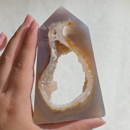 Druzy Agate Tower