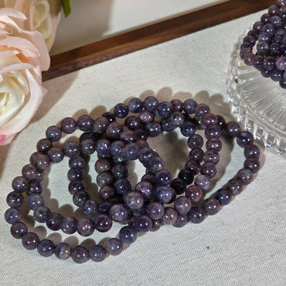 Bloodshot Iolite / Iolite Bracelets