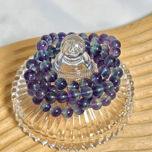 Blue Purple Fluorite Bracelet