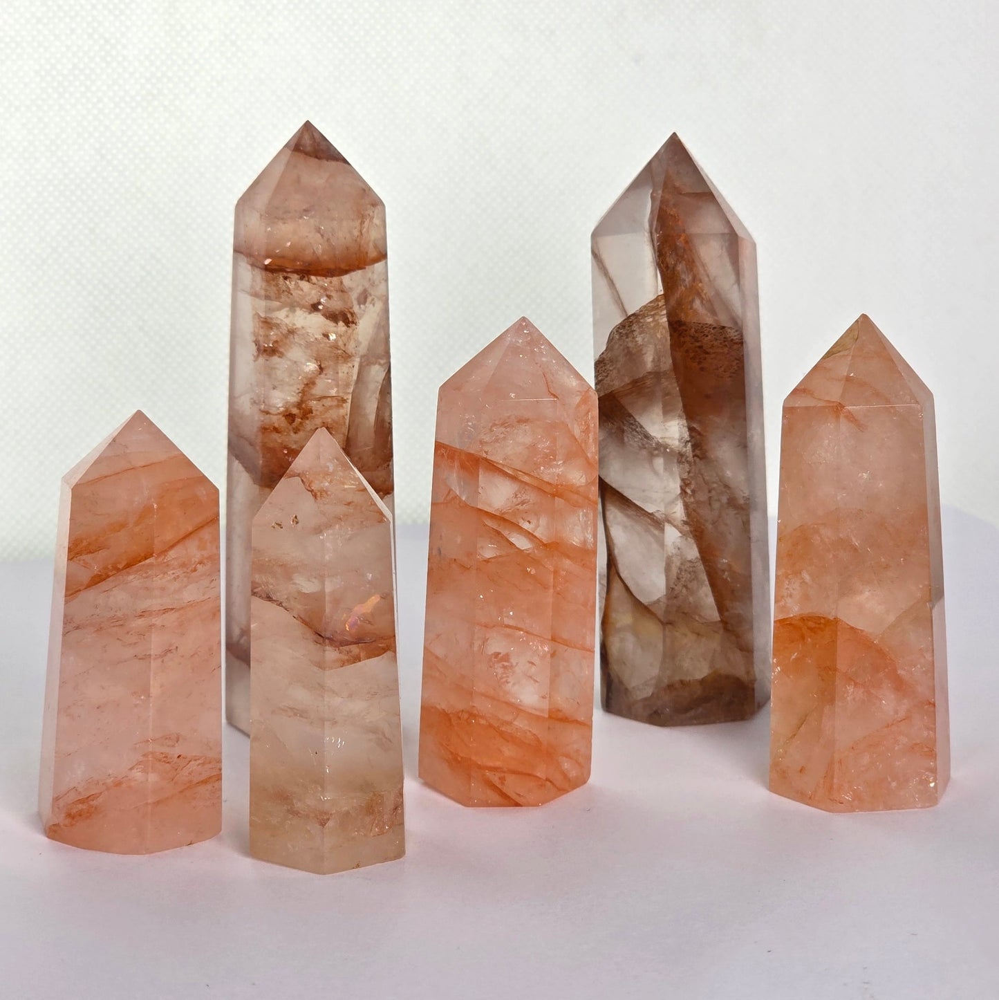 Fire Quartz Towers (Hematoid Quartz)