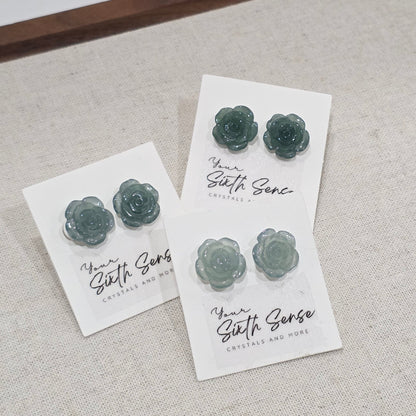 Jade Rose Earring (Studs)