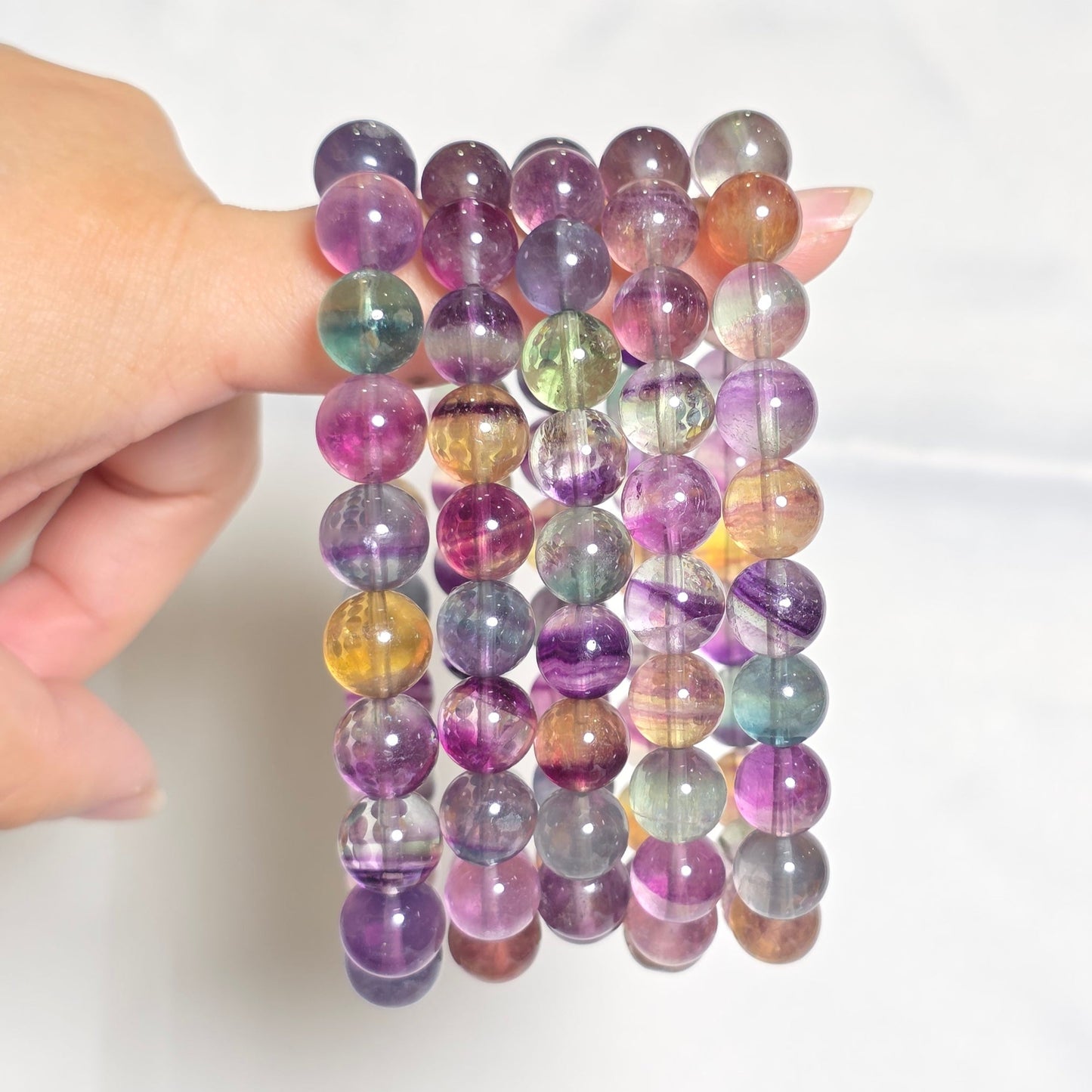 Colourful Fluorite Bracelets